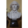 Image 3 : Candle Holders, Metal Clock, and Portrait Bust 