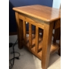 Image 2 : Matched Pair Solid Oak Bedside Tables With Drawer 18W x 24D x 24H