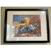 Image 1 :  Art card framed “Haystacks” by Vincent Van Gogh    approx 17w x 13.5 l