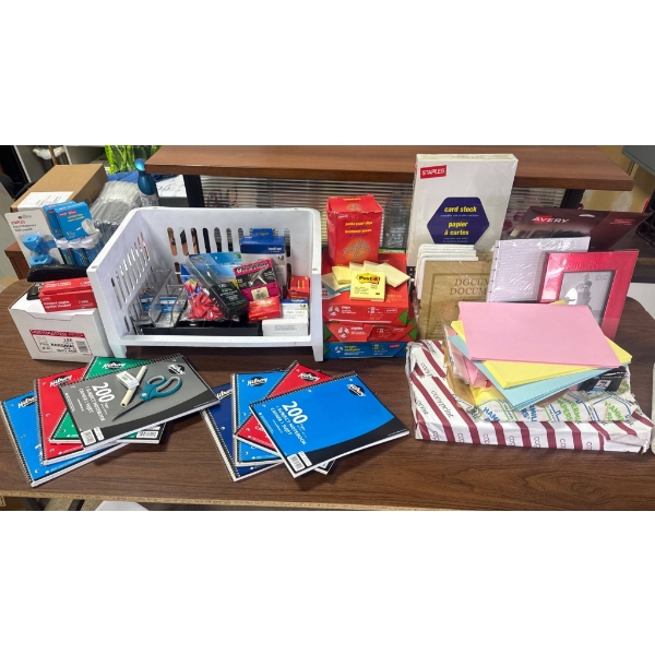 Comprehensive Stationery Lot With Office and Craft Supplies