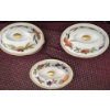 Image 2 : Three-Piece Porcelain Lidded Tureen Set with Fruit Motifs