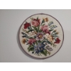 Image 3 : Pair of Needlepoint Flowers 13.5" Diameter 