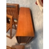 Image 2 : Folding TEAK? Wood Table 62L x 34W x 28T & 4 Chairs