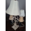 Image 1 : Group of 4 Lamps- Tallest with Intertwined Circles: 30 T 