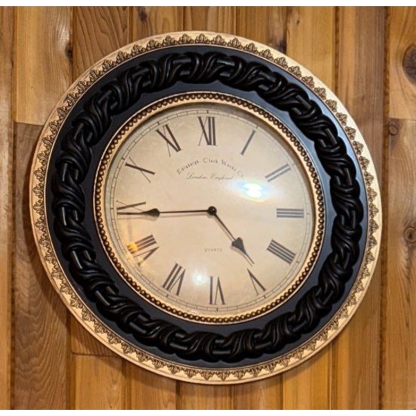 Striking Vintage Wall Clock - 19D - Fancy & Immaculately Detailed 