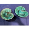 Image 1 : Blue Mountain Pottery Lily Pad Ashtrays - Turquoise