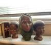 Image 3 :  Vintage Marwal MOTHER, DAUGHTER Statuary Middle Eastern Family Plaster of Paris with a collection o