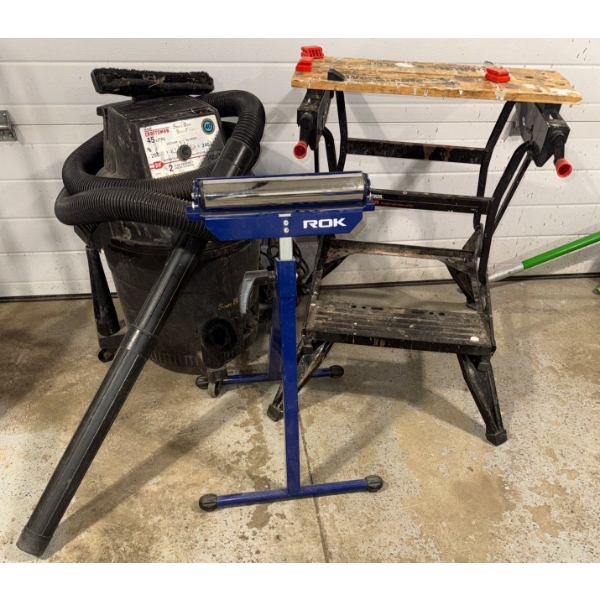 CRAFTSMAN 45L Vac w/ Adjustable Work Horse & More