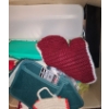 Image 6 : Two Boxes of Kitchenware: Turkey Platter 15.5 X 20, Tupperware, Fry Basket, Crochet Items and More!
