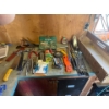 Image 1 : Large Selection of Painting Supplies, Brushes, Tape, Caulking Guns, Safety Glasses (10 pairs), Scrap
