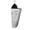 Image 4 : Lot: Metal Wall Cone, Two-Tier Basket, Wood Box, Basket Tin, Bird Hooks