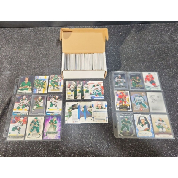 1 Box Of Minnesota Wild 2000-2026 Era Hockey Cards With 2 Sleeves