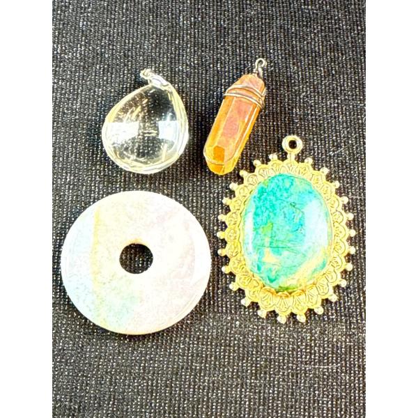 Five Hard Stone Pendants