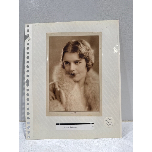 June Collyer Autograph