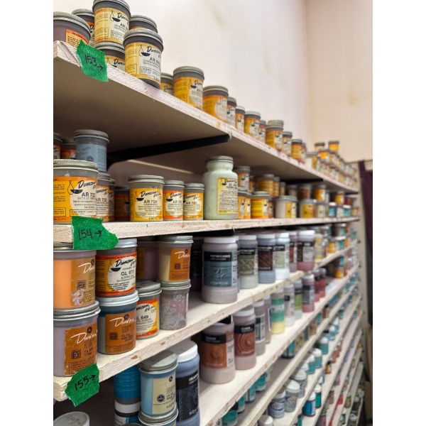 4 ounce ceramic glaze whole row
