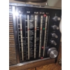 Image 5 : Concert Boy Automatic German Radio, Side Table Clock, and Floral Pattern Glass Lamp