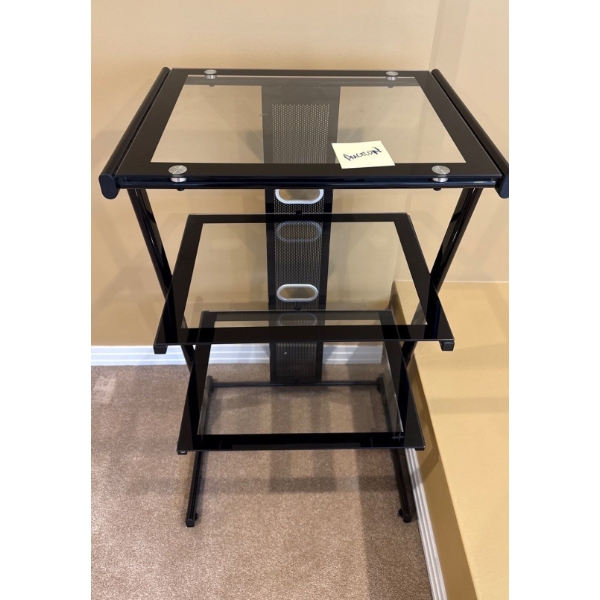Glass & Metal Shelf  - 22W, 17D, 39T 
