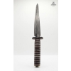 Image 4 : Collectible Ethnographic Knife Featuring A Distinctive Blade Structure With Wood & Wire Binding 18'H