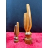 Image 2 : Wooden Carved Masks Statues - 15H, 9H