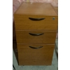 Image 3 : 3 Wood Filing Cabinets w/ Contents 17x15x21