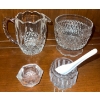 Image 5 : Bundle Of Vintage Glassware & Serving Decor  Napkin Weights Gravy Boats Humming Bird Butter Dish & M
