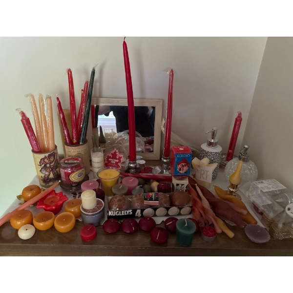 Massive Candle Collection - Some Scented Some Decorative & More