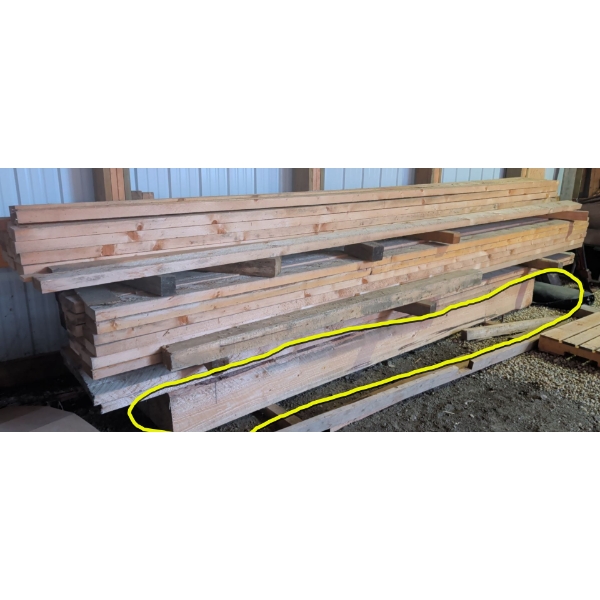 Lumber Shop - 2 - 12"x12" Pieces Of Lumber - Length 12 Feet 4 Inches 