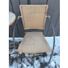 Image 2 : Outdoor Bistro Set with Wicker Chairs and Mosaic Tabletop