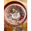 Image 4 : Antique Bohemian Ruby Glass w/ Hand Painted Gold Detailing & Religious Art 8T