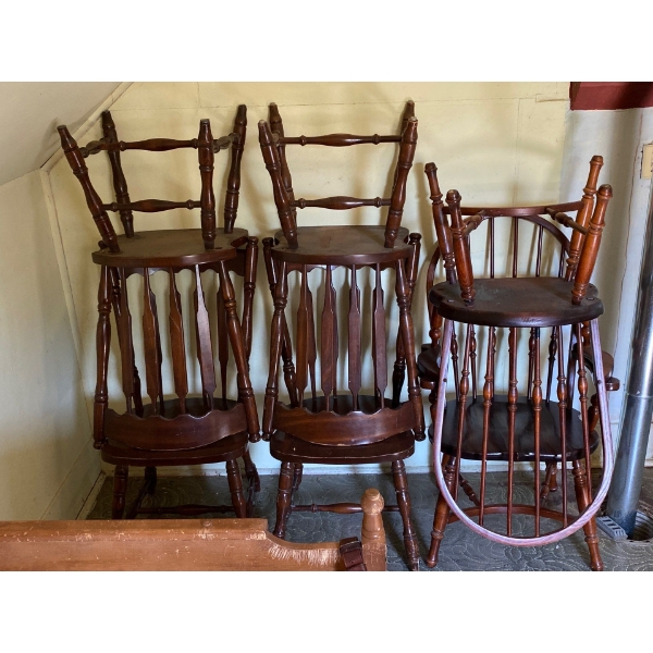 6 Piece Set of Vintage Chairs
