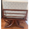 Image 4 : Rosewood Elephant Chair Upholstered In Fine Silk By Jim Thompson 26x26x35