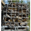 Image 2 : Single Large IBC Metal Tote Cage; 39inx47in, 45In Tall w/ Contents (Firewood) 