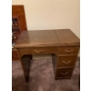 Image 1 : Sewing Desk with Hidden Machine Compartment and Storage Drawers with Sewing Contents