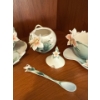 Image 8 : Luxury Franz Bee & Apple Blossom PZ00036  Porcelain Tea Cups and Saucers (4Pcs) and Sugar Dish 