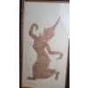 Image 4 : Three South Asian Rubbing, Unsigned, Framed Under Glass, 13.5 X 23.5
