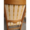 Image 6 : Five Wooden Upholstered Dining Chairs 1 Arm Chair 4 Side Chairs 19x18x42tall