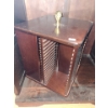 Image 3 : Dark Finish Storage Shelf with Drawer 42 T, 23 L, 17 W, Includes Bombay Company CD Holder