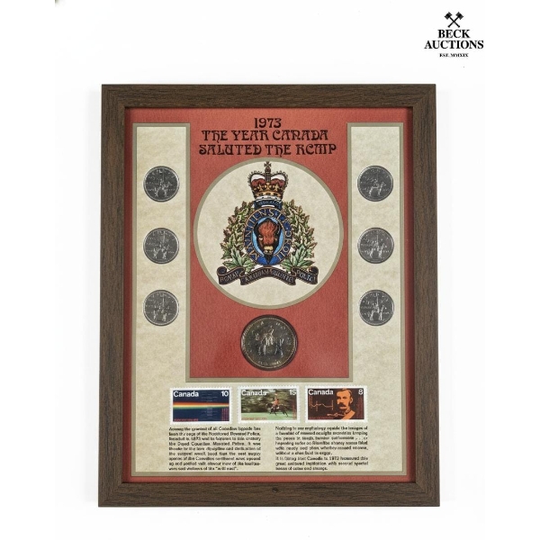 "1973 The Year Canada Saluted the RCMP" Commemorative Collection Plaque. 