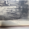 Image 5 : Print of a Cathedral Drawing, 81/100 Artist: Robert Logan,  25 x 18 Framed Under Glass