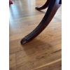 Image 4 : Brass Footed Pedestal Dining Table 53x37x30