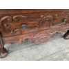 Image 7 : Wooden Dresser 39.5 W, 20 D, 33 T w/ Marble Top and 2 Drawers