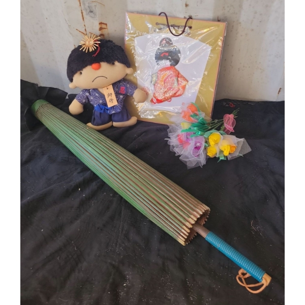 Oriental Umbrella and Trinkets