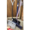 Image 2 : Outdoor Tool Lot With Aluminum Step Ladder, Weed Eater, Shovels