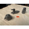 Image 2 : Wolf Original Soapstone Carvings Duck, Owl, Beaver