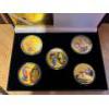 Image 2 : 2 Coin sets with Snoopy & Crew gold plated 