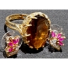 Image 6 : Gold and Silver , Stamped- Unverified Jewelry With Assorted Gemstones