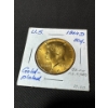 Image 1 : Gold-Plated USA 1964 Half Dollar Coin
