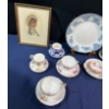 Image 2 : Collection of Teacup & Saucer Sets with Two Needlework Art Pieces and more
