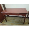Image 1 : Rectangular Wooden Writing Desk with Single Drawer