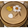 Image 2 : Hand Painted Hearthside Stonewear Dish Set 8 Settings w/ Utensil Collection 